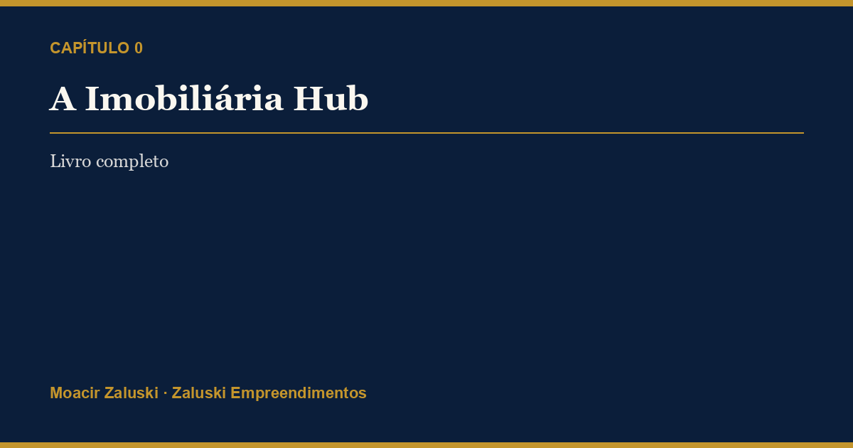 Capa do livro Hub Imobiliário 360° — Zaluski